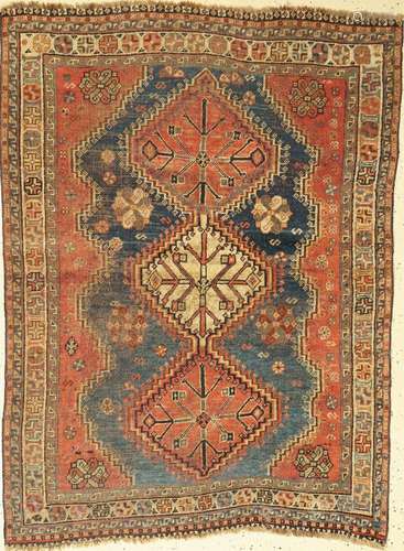 Ghashgai antique, Persia, around 1900, wool onwool