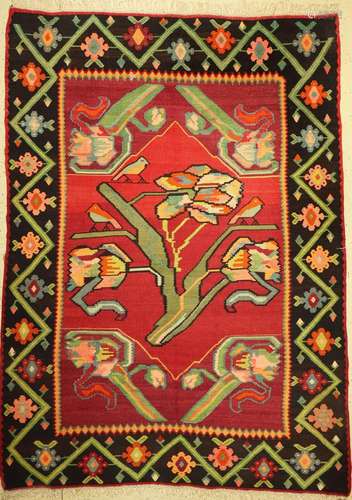 Karabagh Kilim, Caucasus, around 1930, wool onwool