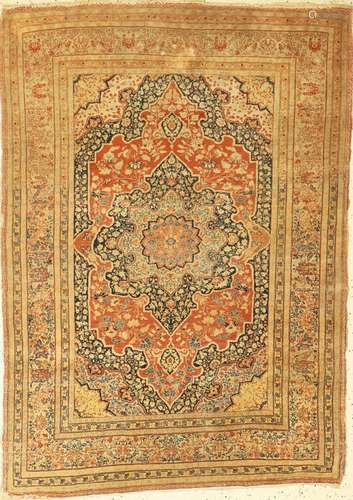 Tabriz Hadjijalili antique, Persia, around 1900, wool