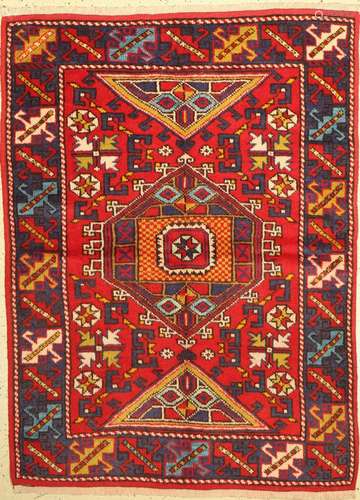 Bergama, Turkey, approx. 40 years, wool on wool