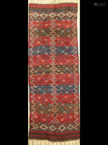 Antique Malatya Kilim, Turkey, around 1910, wool on