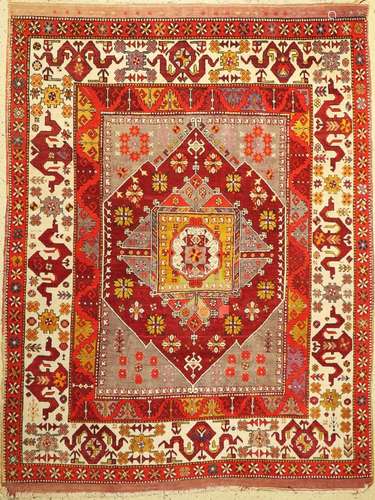 Kirsehir antique, Turkey, around 1900, wool onwool