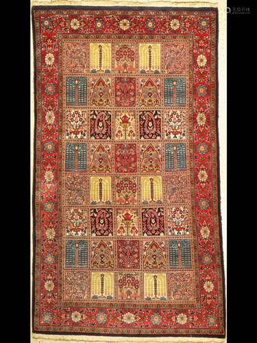 Saruk fine, Persia, approx. 50 years, wool on cotton