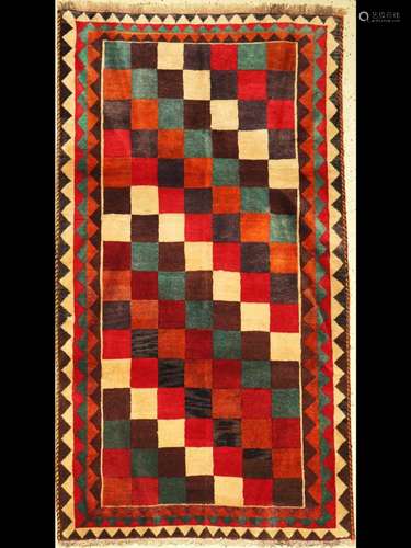 Gabbeh alt, Persia, around 1950, wool on wool,approx. 220