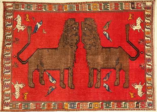 Ghashgai old, Persia, around 1950, wool on wool