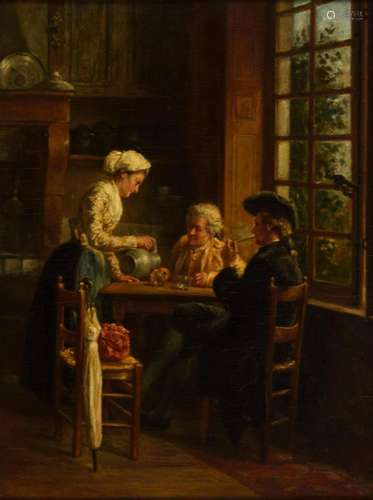 DANSAERT, LÉON (1830 BRÜSSEL - 1909). GENRESZENE.