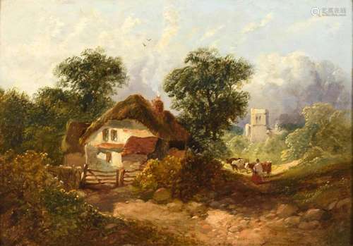 HORLOR, JOSEPH (1809 - 1887). BAUERNHOF.