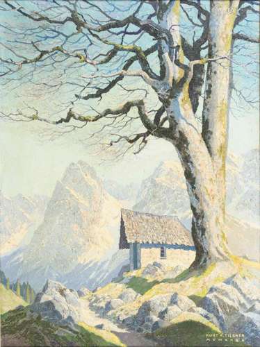 TILSNER, KURT KARL (1909 - 1989). ALPENLANDSCHAFT.