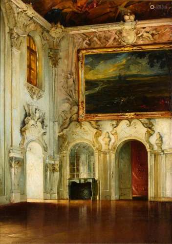 KRELING, WILHELM (1855 NÜRNBERG - 1937). WEISSER SAAL SCHLOS...