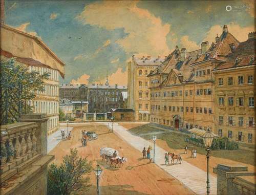 REINHOLD, FRANZ (1816 WIEN - 1893 EBD.). BLICK VON DER RAHLS...