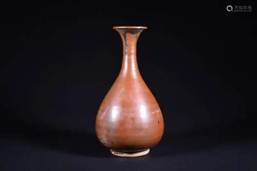 A PURPLE-DING YAO-GLAZED VASE.YUHUCHUNPING.SONG PERIOD