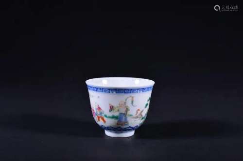 A FAMILLE-ROSE CUP.MARK OF DAOGUANG