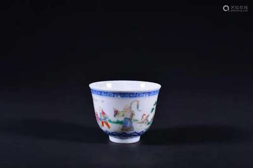 A FAMILLE-ROSE CUP.MARK OF DAOGUANG