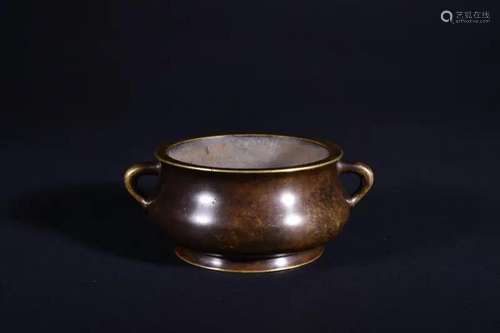 A BRONZE CENSER.MARK OF XUANDE