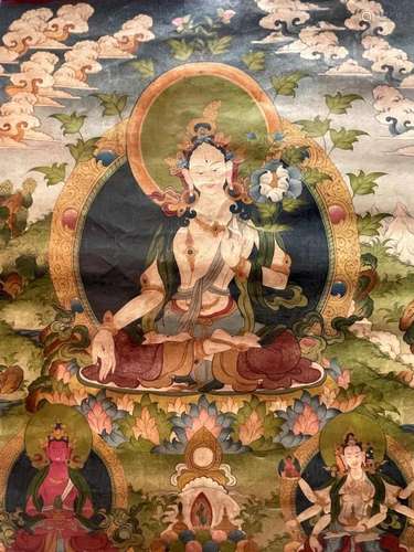 A THANGKA OF TARA.QING PERIOD