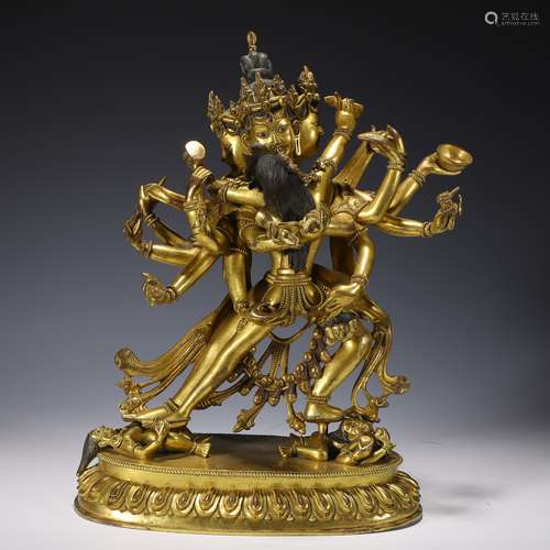 Gilt Bronze Figure of Mandkesvara