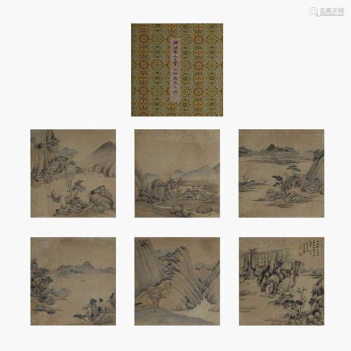 Chinese Landscape Painting Album, Wang Hui Mark