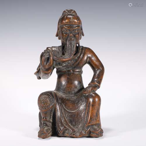 Carved Eaglewood Figure of Guan’Gong