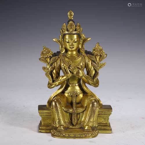 Gilt Bronze Figure of Buddha