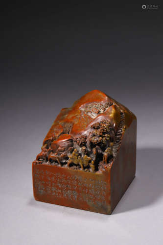 Carved Shoushan Stone Seal