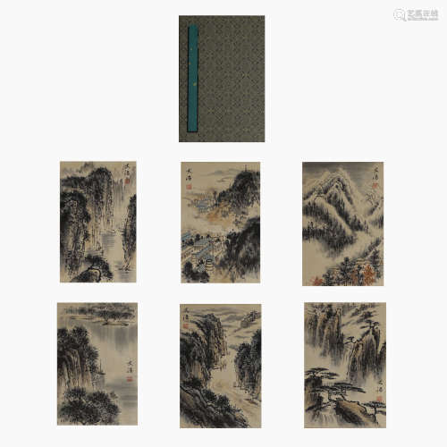 Chinese Landscape Painting Album, Song Wenzhi Mark
