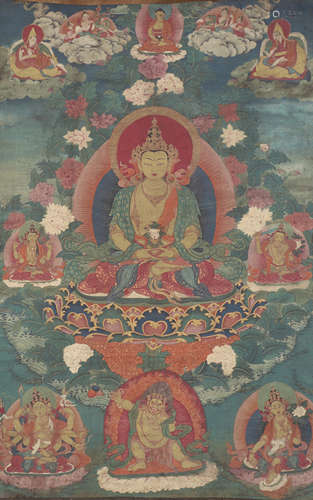 Painted Thangka of Buddha