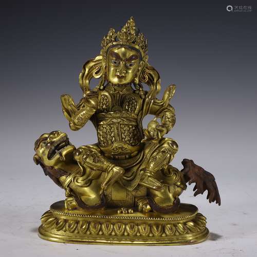 Gilt Bronze Figure of Jambhala