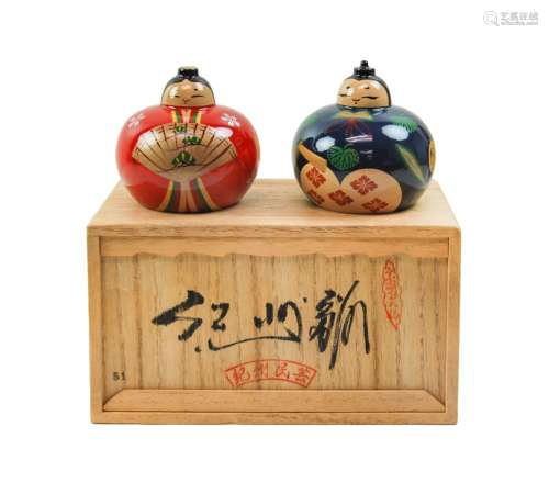 TWO JAPANESE DOLLS