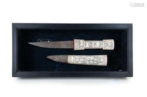 BONE HANDLE AND SHEATH DAGGER