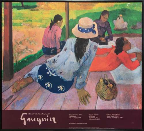 THE ART OF PAULGAUGUIN POSTER. 1988-89
