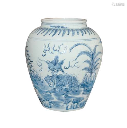 A CHINESE BLUE AND WHITE 