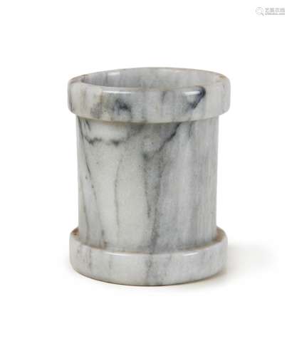 CARVED STONE CANDLE HOLDER