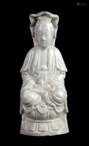 WHITE GLAZED GUANYIN