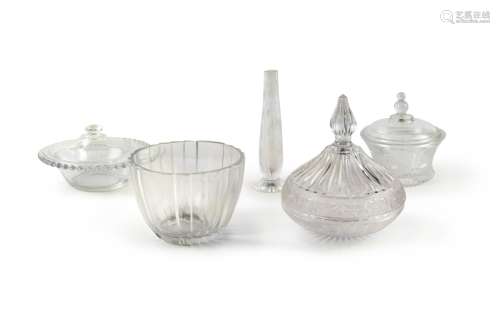 GROUP OF CANDY DISH AND BUD VASE