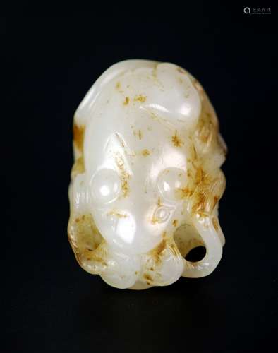 HETIAN JADE MONEY TOAD TOGGLE