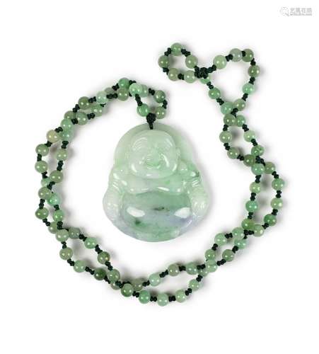 CARVED JADE BUDDHA PENDANT