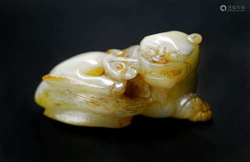 HETIAN JADE MYTHICAL BEAST