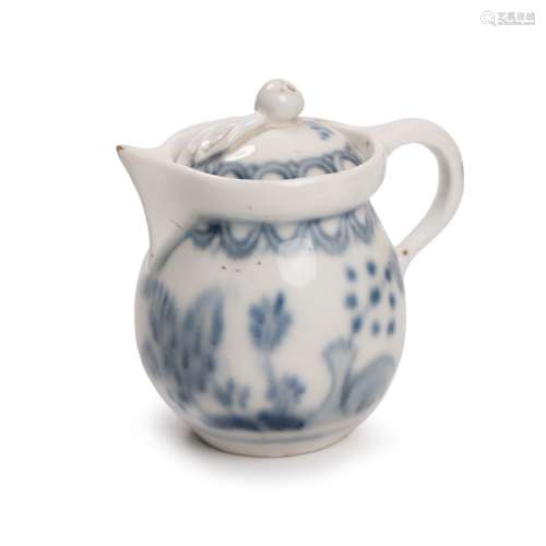 BLUE AND WHITE PORCELAIN CREAM PITCHER