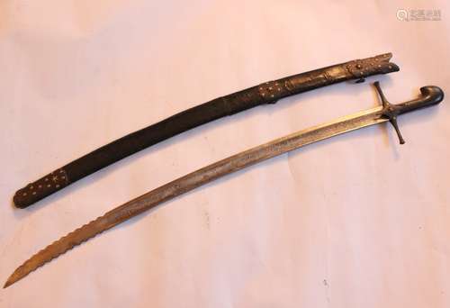 18th.C Middle-East Sword w Signature,Probably Pers