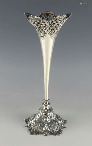 Antique Sterling Silver Vase