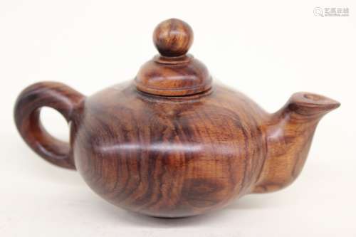 Chinese Wood Teapot