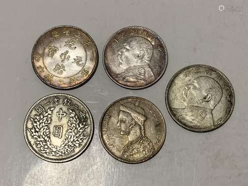 Five Chinese Coins