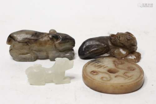 Four Chinese Jade Pieces