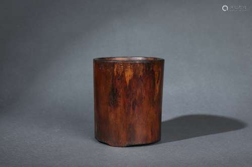 Chinese Huanghuali Wood Brush Holder