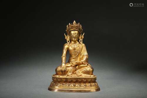 Gilt Bronze Statue of Buddha