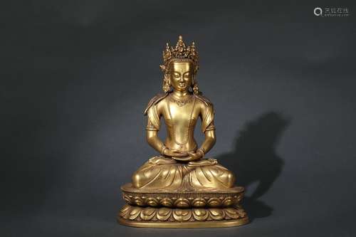 Gilt Bronze Statue of Buddha