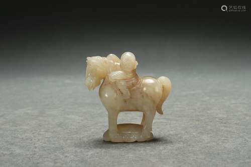 Jade Figure Riding A Horse