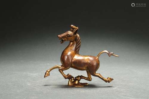 Gilt Bronze Horse, Qing Dynasty