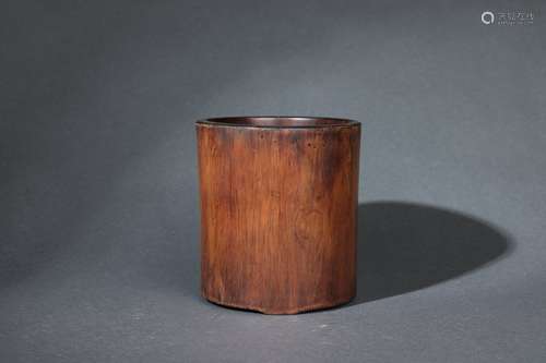 Chinese Huanghuali Wood Brush Holder