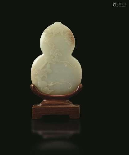 Mid 1800s A jade and russet plaquette, China, Qing Dynasty